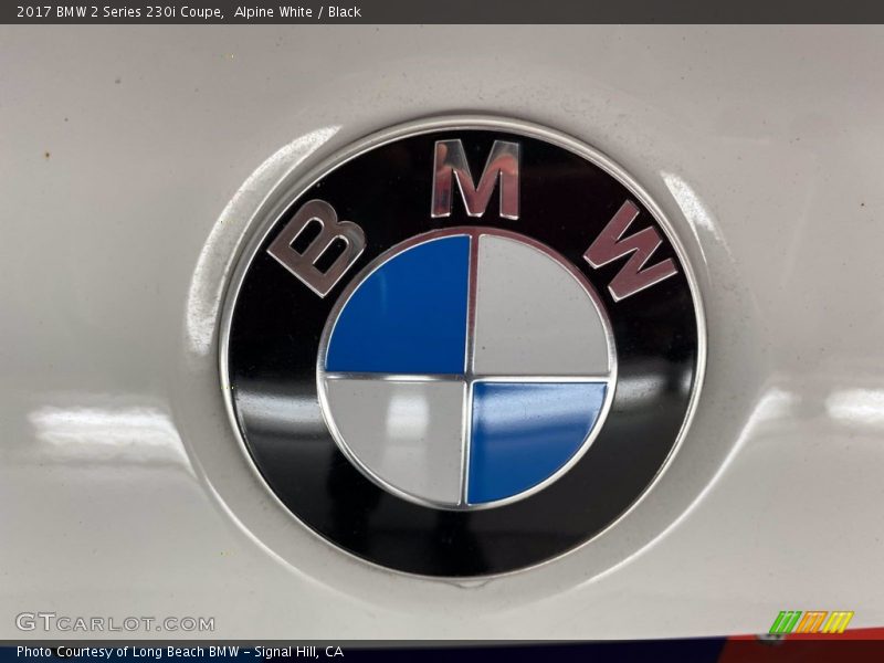 Alpine White / Black 2017 BMW 2 Series 230i Coupe