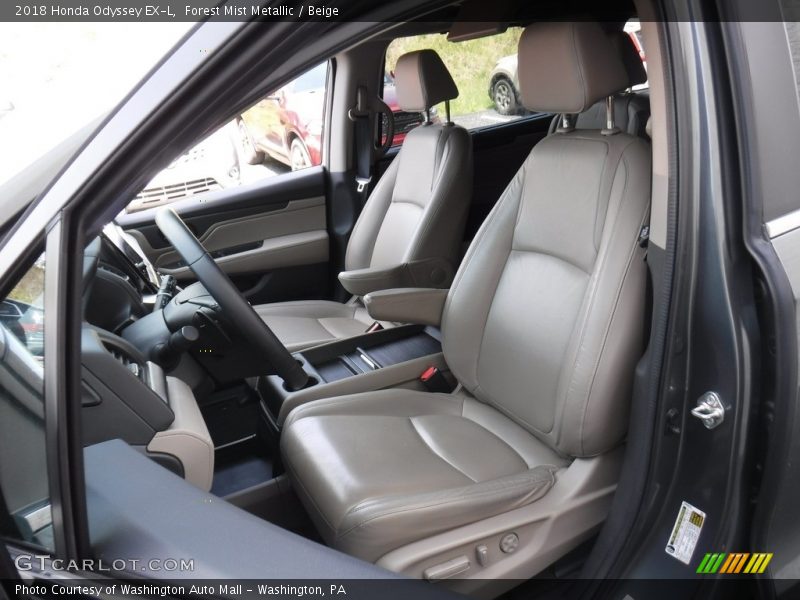 Forest Mist Metallic / Beige 2018 Honda Odyssey EX-L