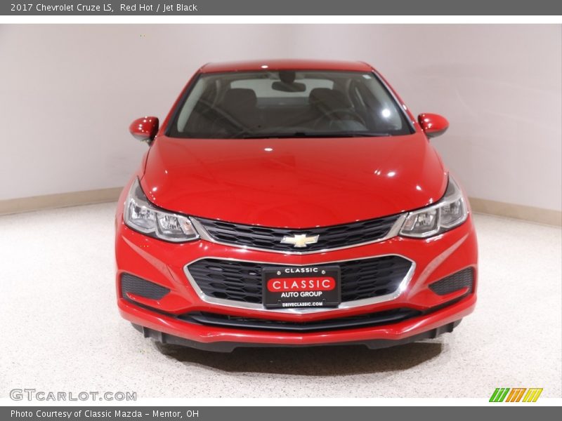 Red Hot / Jet Black 2017 Chevrolet Cruze LS