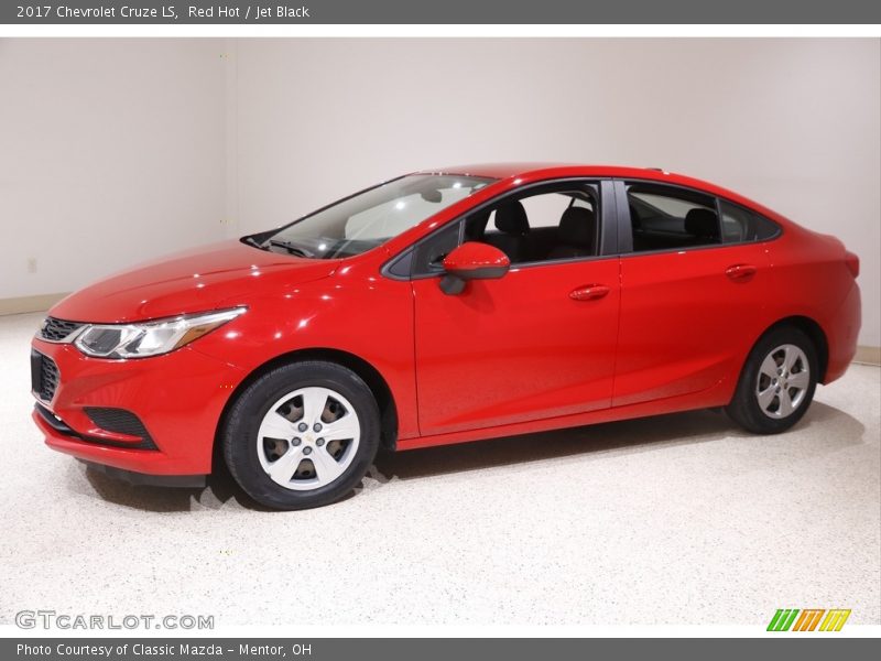 Red Hot / Jet Black 2017 Chevrolet Cruze LS