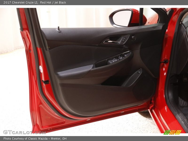 Red Hot / Jet Black 2017 Chevrolet Cruze LS