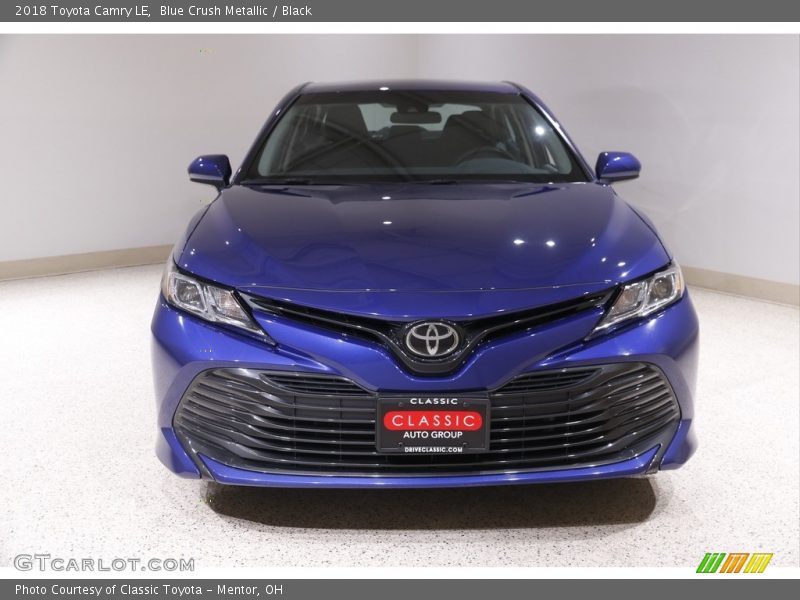 Blue Crush Metallic / Black 2018 Toyota Camry LE