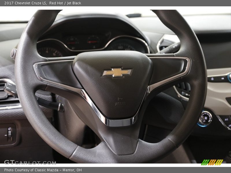Red Hot / Jet Black 2017 Chevrolet Cruze LS