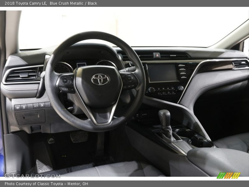 Blue Crush Metallic / Black 2018 Toyota Camry LE