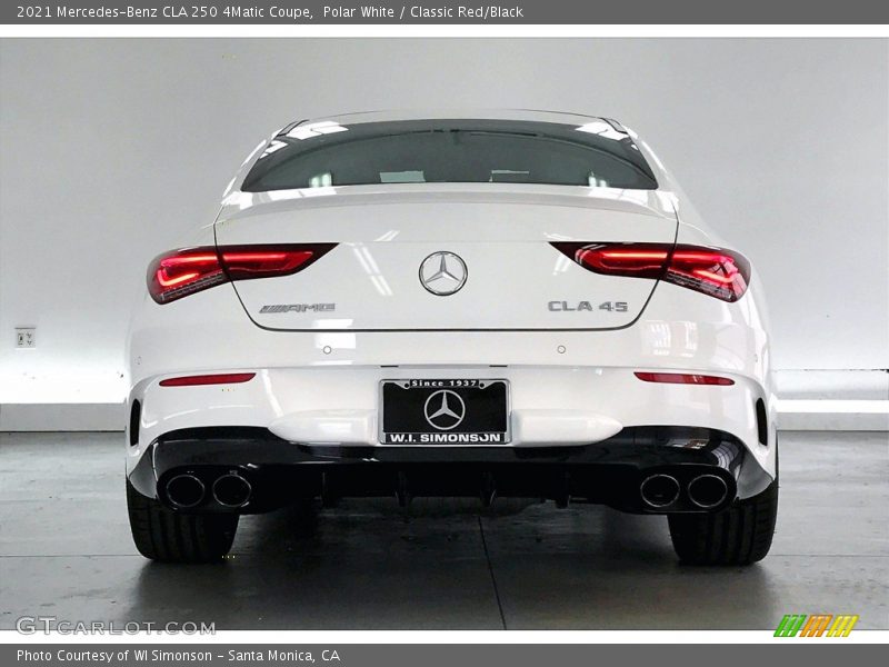 Polar White / Classic Red/Black 2021 Mercedes-Benz CLA 250 4Matic Coupe