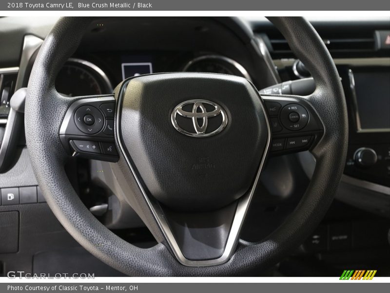 Blue Crush Metallic / Black 2018 Toyota Camry LE