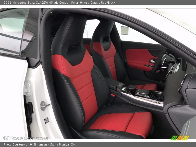 Polar White / Classic Red/Black 2021 Mercedes-Benz CLA 250 4Matic Coupe