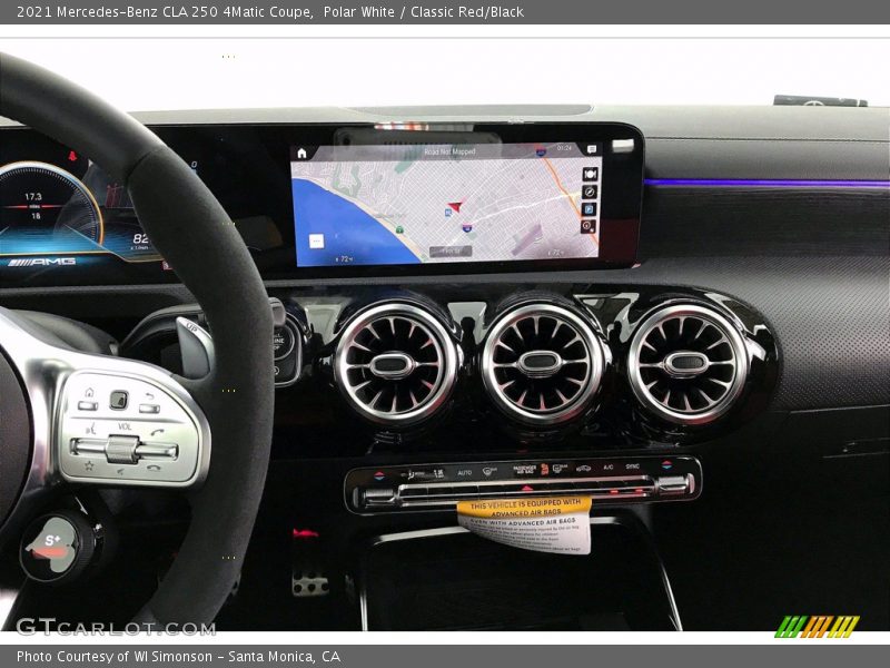 Polar White / Classic Red/Black 2021 Mercedes-Benz CLA 250 4Matic Coupe