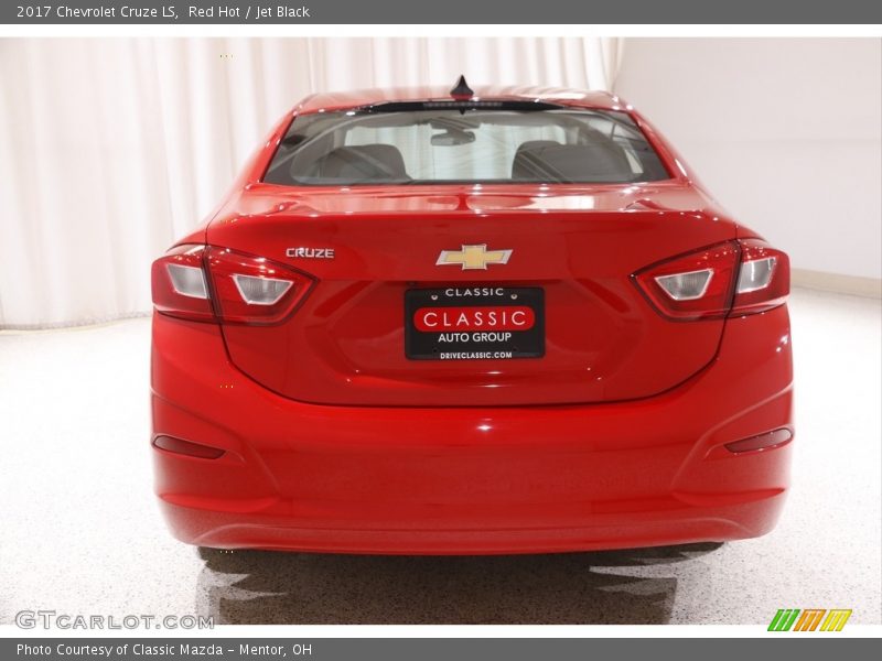 Red Hot / Jet Black 2017 Chevrolet Cruze LS