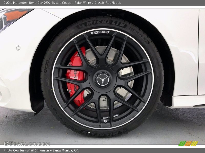 Polar White / Classic Red/Black 2021 Mercedes-Benz CLA 250 4Matic Coupe