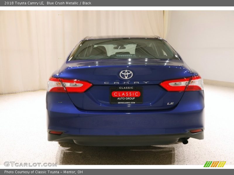 Blue Crush Metallic / Black 2018 Toyota Camry LE
