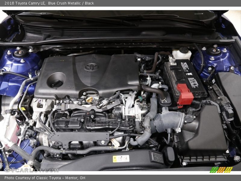 Blue Crush Metallic / Black 2018 Toyota Camry LE