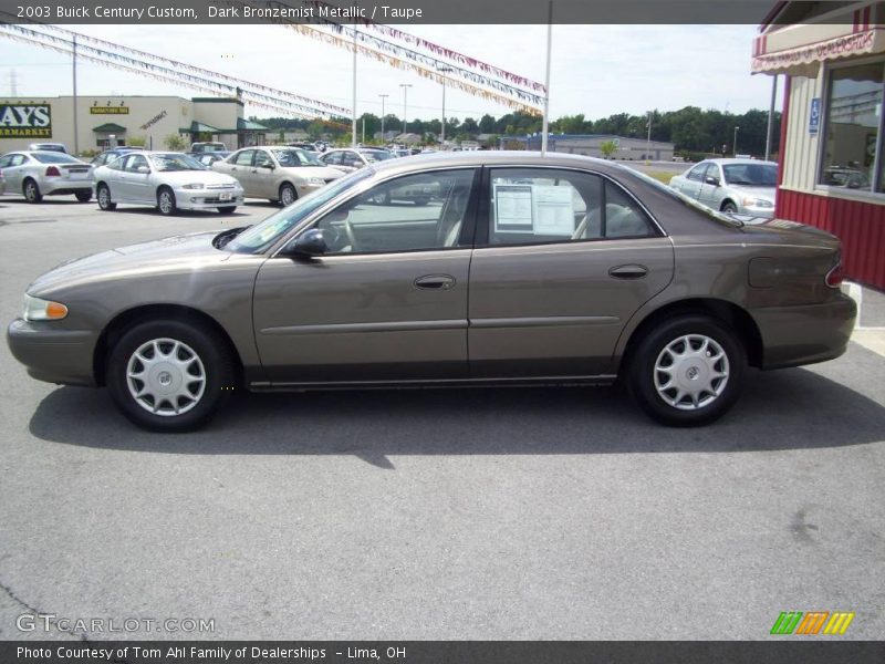 Dark Bronzemist Metallic / Taupe 2003 Buick Century Custom