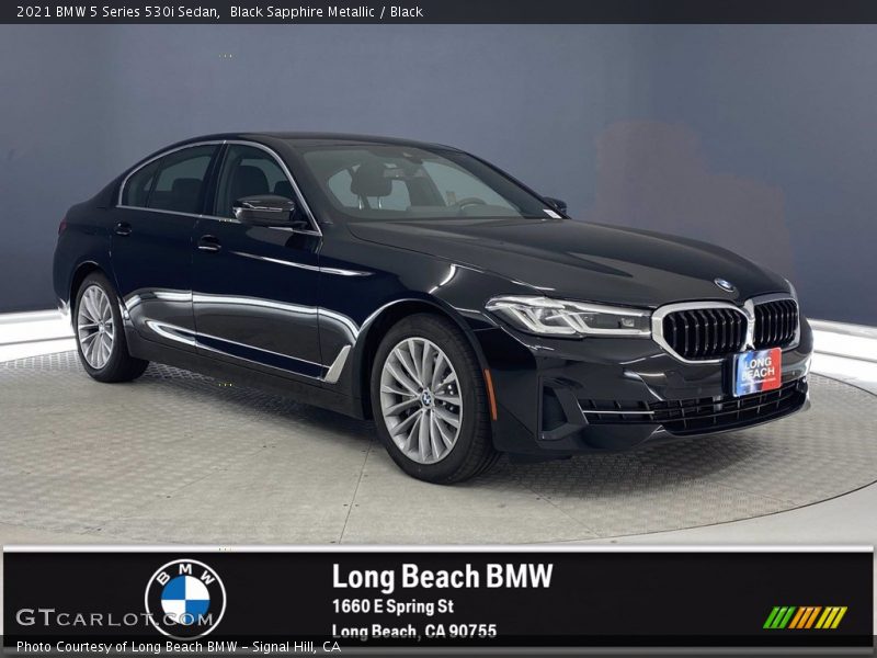 Black Sapphire Metallic / Black 2021 BMW 5 Series 530i Sedan