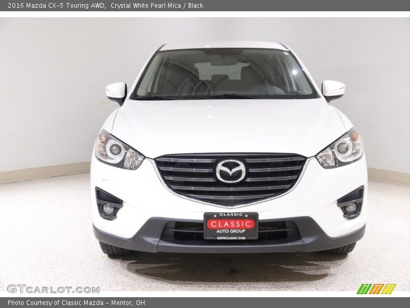 Crystal White Pearl Mica / Black 2016 Mazda CX-5 Touring AWD