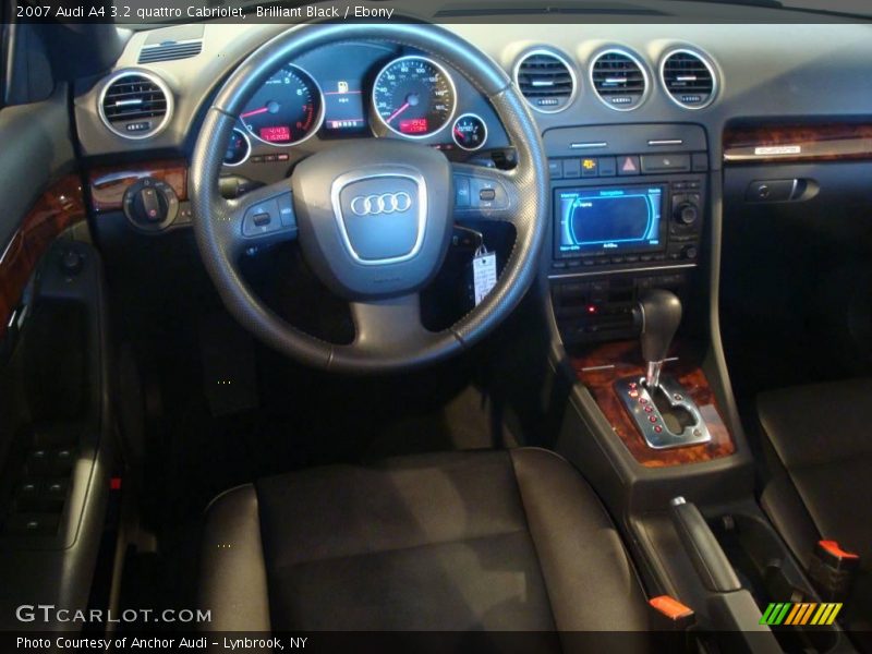 Brilliant Black / Ebony 2007 Audi A4 3.2 quattro Cabriolet