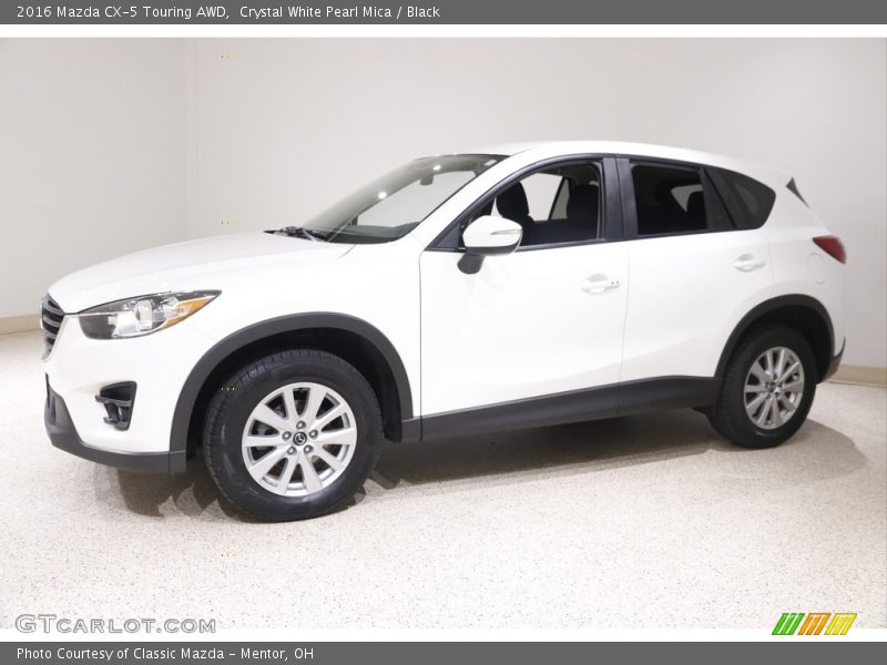 Crystal White Pearl Mica / Black 2016 Mazda CX-5 Touring AWD