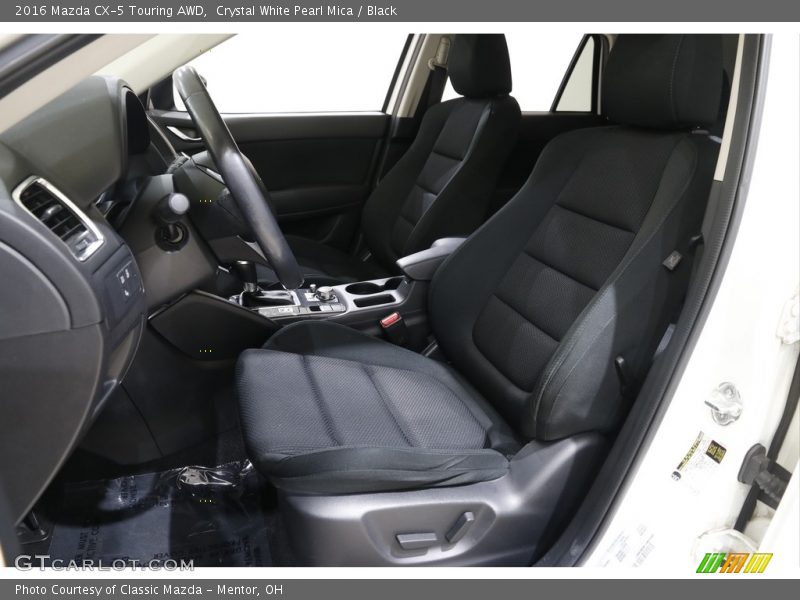 Crystal White Pearl Mica / Black 2016 Mazda CX-5 Touring AWD