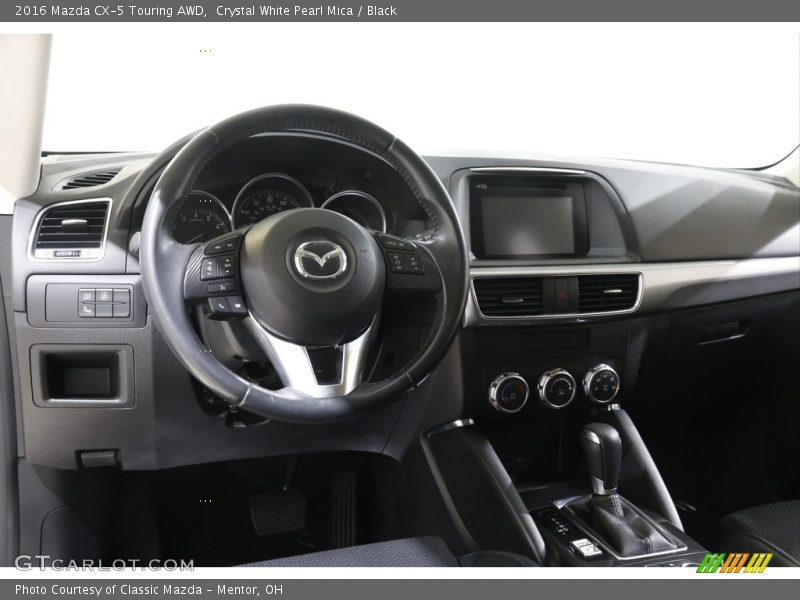 Crystal White Pearl Mica / Black 2016 Mazda CX-5 Touring AWD