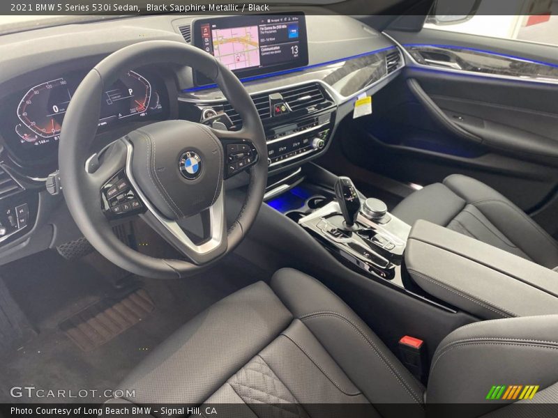 Black Sapphire Metallic / Black 2021 BMW 5 Series 530i Sedan