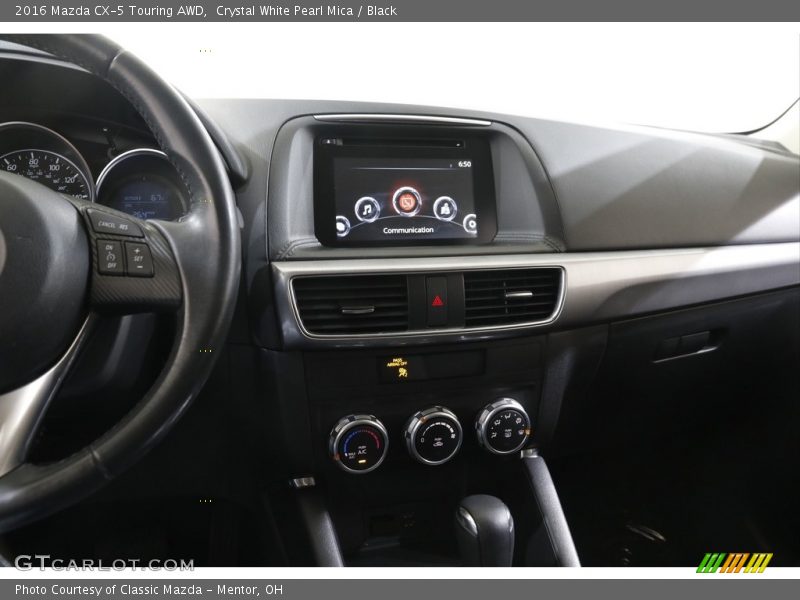 Crystal White Pearl Mica / Black 2016 Mazda CX-5 Touring AWD