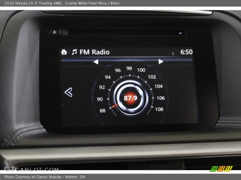 Crystal White Pearl Mica / Black 2016 Mazda CX-5 Touring AWD