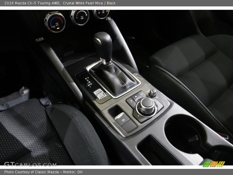 Crystal White Pearl Mica / Black 2016 Mazda CX-5 Touring AWD