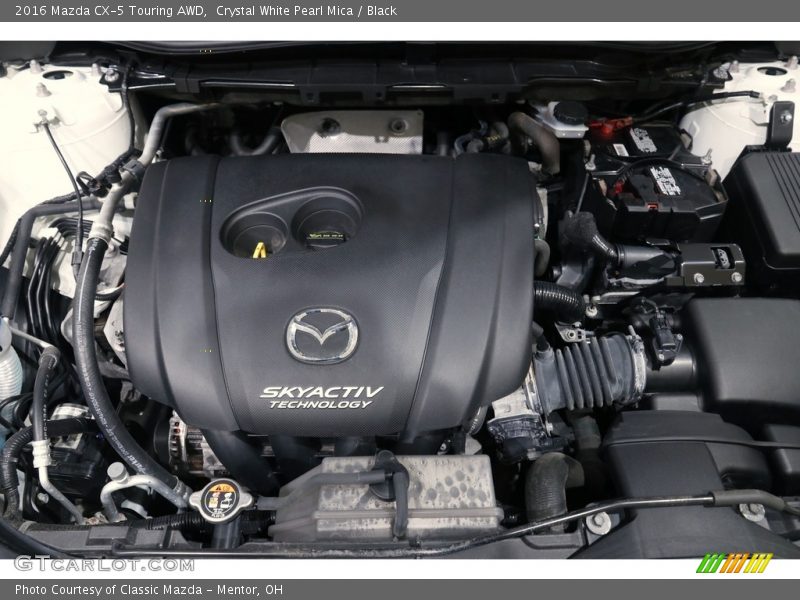 Crystal White Pearl Mica / Black 2016 Mazda CX-5 Touring AWD