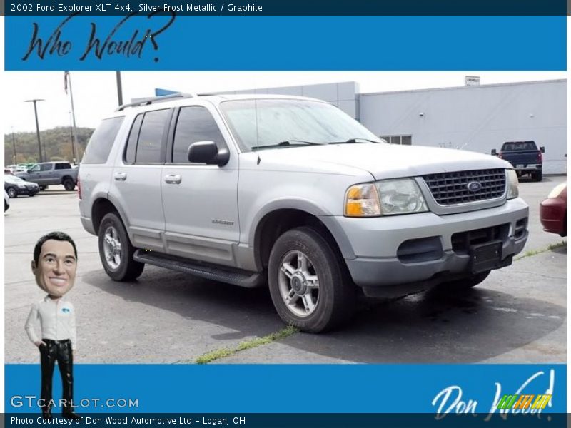 Silver Frost Metallic / Graphite 2002 Ford Explorer XLT 4x4
