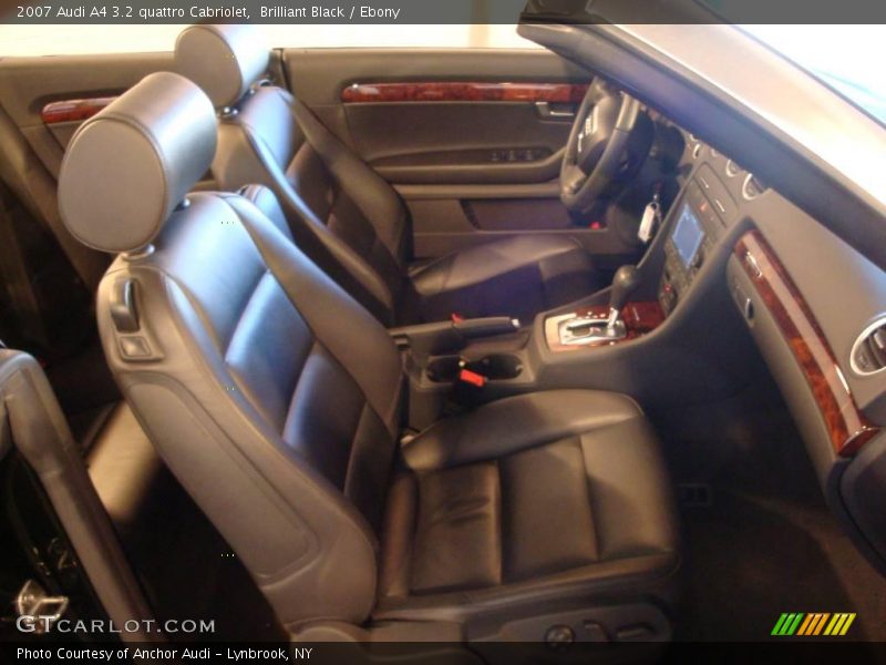 Brilliant Black / Ebony 2007 Audi A4 3.2 quattro Cabriolet