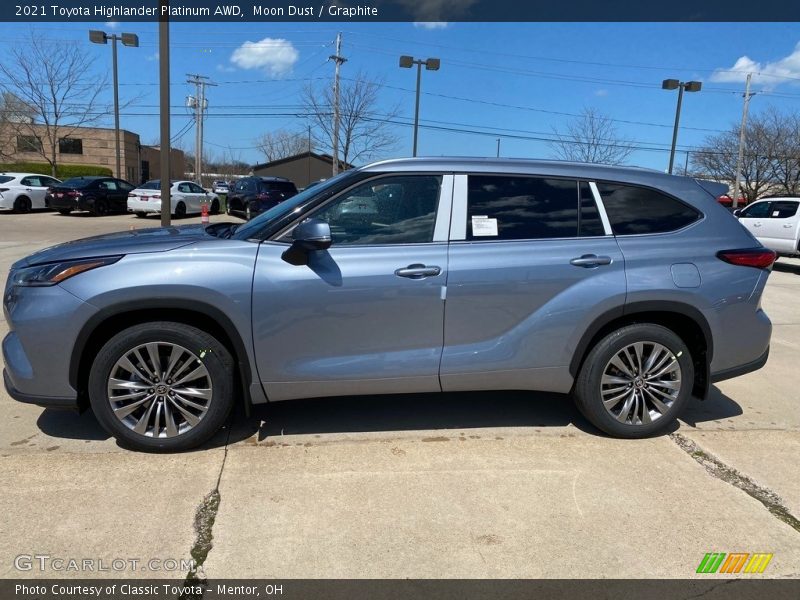 Moon Dust / Graphite 2021 Toyota Highlander Platinum AWD