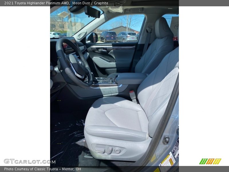 Moon Dust / Graphite 2021 Toyota Highlander Platinum AWD