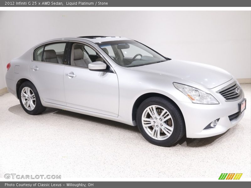  2012 G 25 x AWD Sedan Liquid Platinum