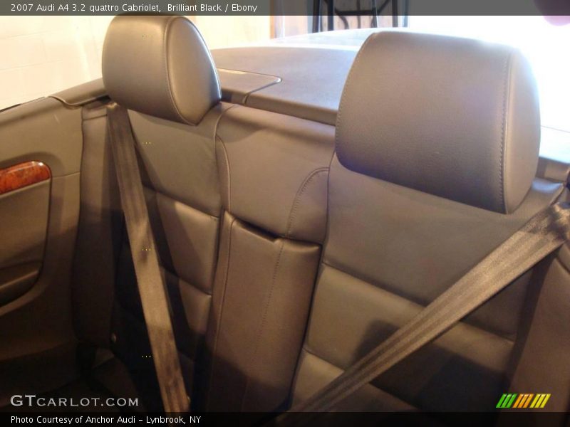Brilliant Black / Ebony 2007 Audi A4 3.2 quattro Cabriolet