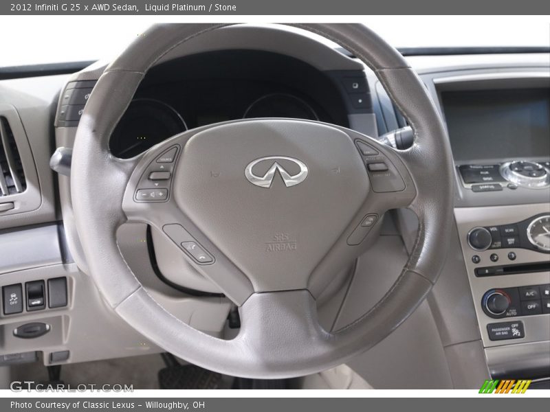  2012 G 25 x AWD Sedan Steering Wheel