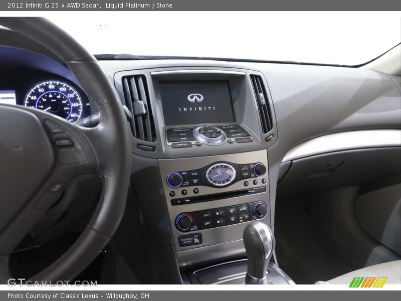 Controls of 2012 G 25 x AWD Sedan