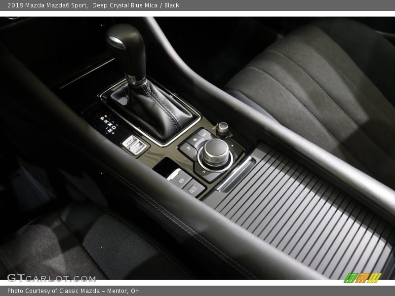 Deep Crystal Blue Mica / Black 2018 Mazda Mazda6 Sport