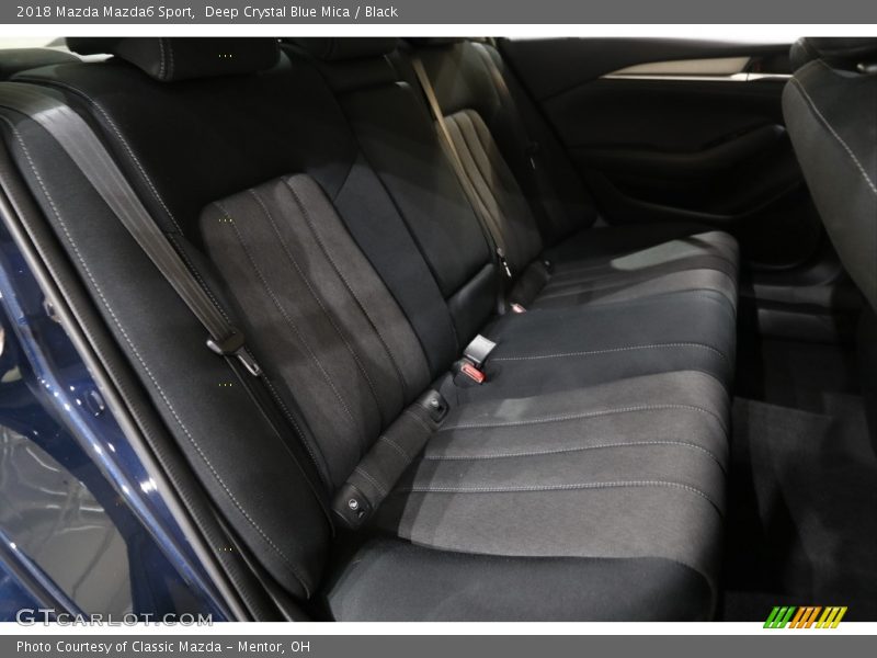 Deep Crystal Blue Mica / Black 2018 Mazda Mazda6 Sport