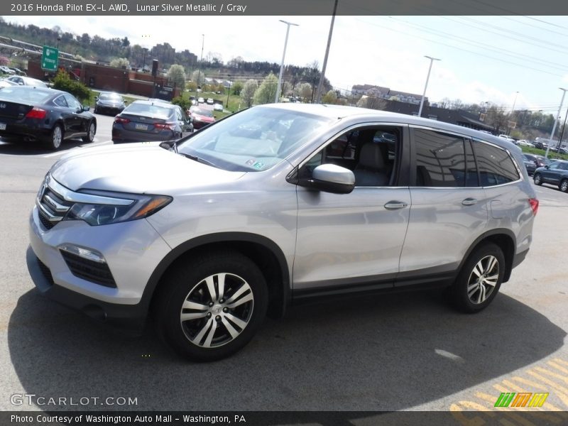 Lunar Silver Metallic / Gray 2016 Honda Pilot EX-L AWD
