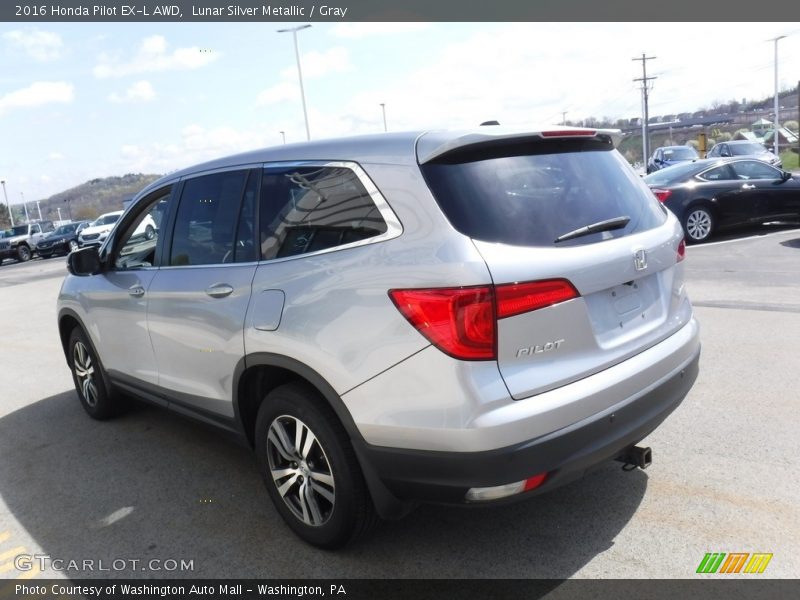 Lunar Silver Metallic / Gray 2016 Honda Pilot EX-L AWD