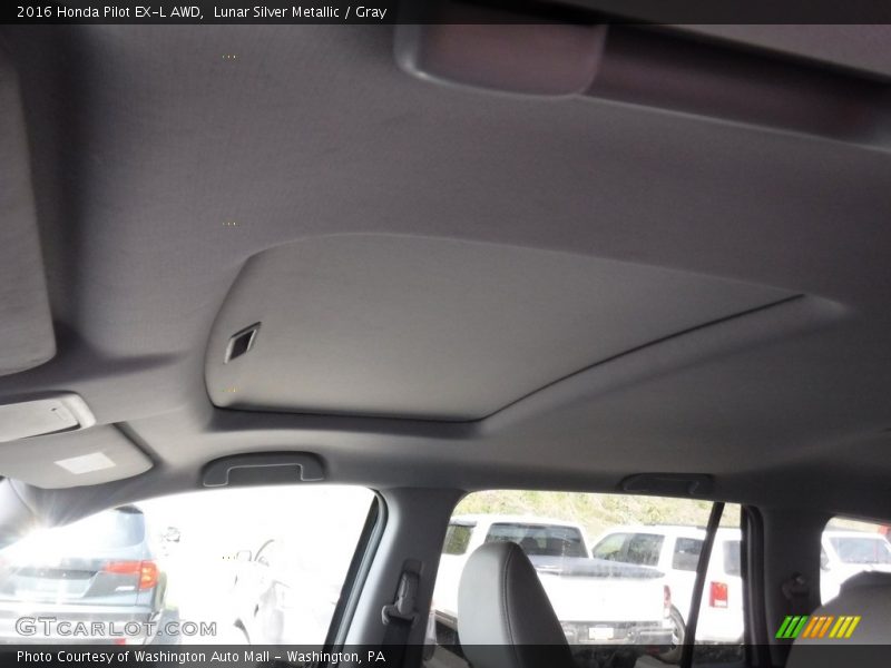 Lunar Silver Metallic / Gray 2016 Honda Pilot EX-L AWD
