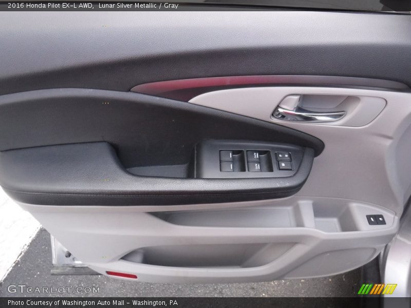 Lunar Silver Metallic / Gray 2016 Honda Pilot EX-L AWD