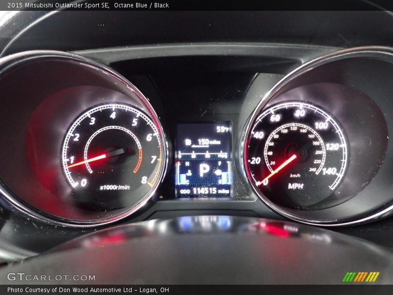 Octane Blue / Black 2015 Mitsubishi Outlander Sport SE