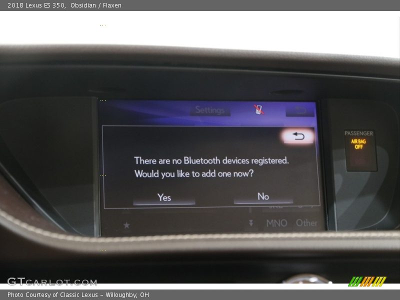 Obsidian / Flaxen 2018 Lexus ES 350