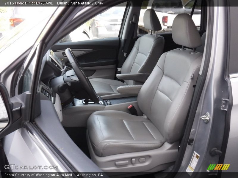 Lunar Silver Metallic / Gray 2016 Honda Pilot EX-L AWD