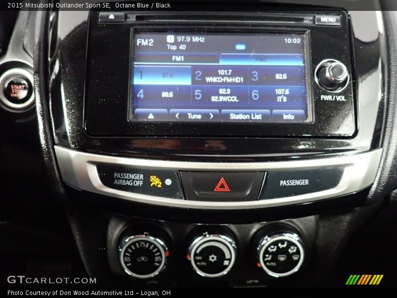 Controls of 2015 Outlander Sport SE