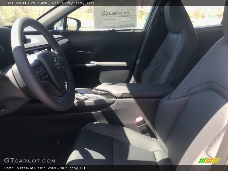 Nebula Gray Pearl / Black 2021 Lexus UX 250h AWD