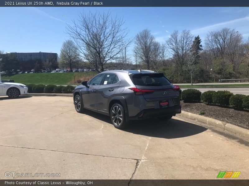 Nebula Gray Pearl / Black 2021 Lexus UX 250h AWD