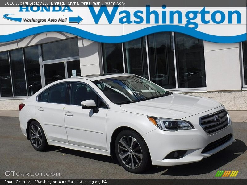 Crystal White Pearl / Warm Ivory 2016 Subaru Legacy 2.5i Limited