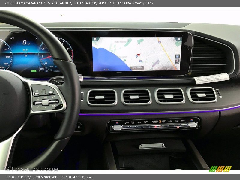 Selenite Gray Metallic / Espresso Brown/Black 2021 Mercedes-Benz GLS 450 4Matic